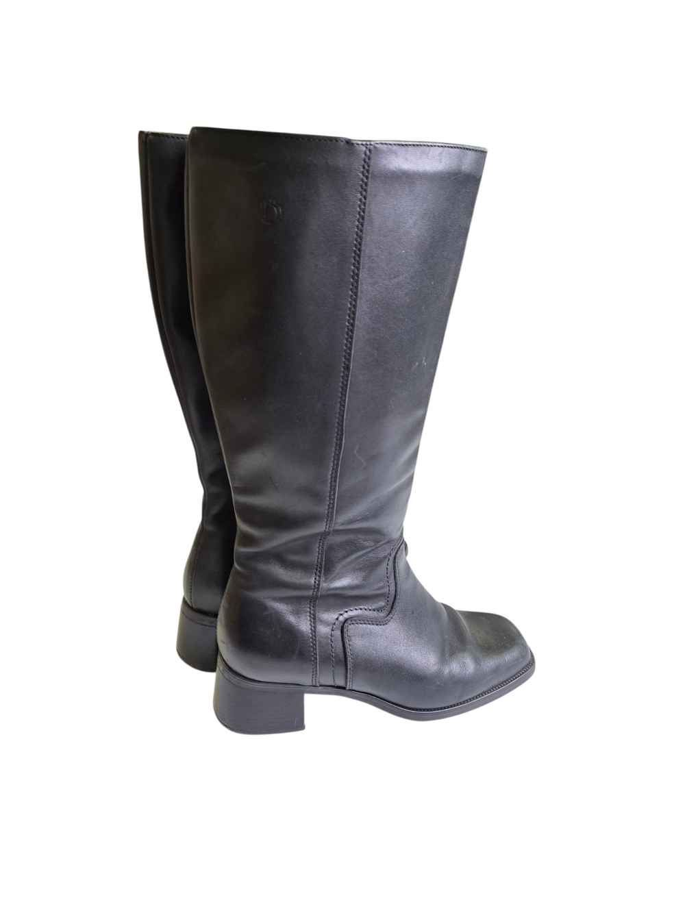Blondo Black Leather Knee-High Padded Boots